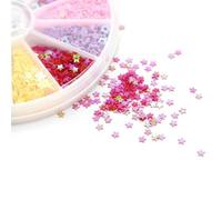 DIYEAH Juego de Accesorios de Manicura Estilo Mixto Pegatinas para Uñas y Purpurina de en Pvc , 2 Cajas , 150 Piezas Varios estilos para Varios estilos