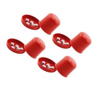 DIYEAH Juego de Dados de Fiesta con 4 Vasos de Abs Resistentes a Roturas, Diseño Grueso con Base y Tapa Transparente para Reuniones Sociales y Beber