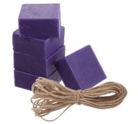 DIYEAH Juego de Jabón Artesanal para Limpieza Facial y Corporal, Barra de Jabón Perfumada de Uva, Material Natural Cuerda de Yute, Adecuado para Epidermis Seca y Sensible