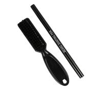 DIYEAH Juego de Pinceles Lápiz Relleno para Bigote y Vello Facial Masculino Negro Fácil de Usar y Material Abs para Cuidado y Peinado Diario
