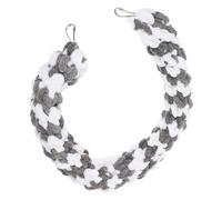 DIYEAH Juguete de Cuerda para Escalar para Hámster y Petauro del Azúcar Resistente al Desgaste Tejido de Algodón Color Gris Blanco Accesorio Colgante para Jaula Divertido y