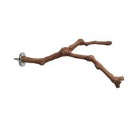 DIYEAH Juguete de Madera para Masticar Loros Entrenamiento de Mascotas Barra de Apoyo de Rama Estilo Natural para Parakitos y Psittacus Estilo Aleatorio