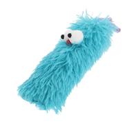 DIYEAH Juguete de Peluche Oruga para Gatos, Estimula Caza, Interior Azul | Felpa Suave y Cómoda, Fácil de Llevar, para Gatitos y Gatos, Uso Interior