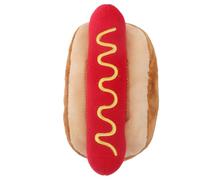 DIYEAH Juguete de Peluche para Perro Forma de Comida Hot Dog Sonido Chirriante Resistente Mordidas Ligero y Portátil para Cachorros y Perros Pequeños