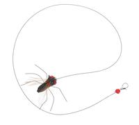 DIYEAH Juguete Interactivo Cuerda Larga para Gatos Cabeza Reemplazable 2 Piezas en Forma de Insecto de Plástico para Entretenimiento en Casa y Actividades Interiores