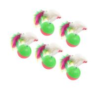 DIYEAH Juguete para Gatos 5piezas de Peluche Diseño de Rata, Material Plástico, Creativo y Divertido Hogar o Tienda, Reduce el Aburrimiento y Desarrolla Inteligencia