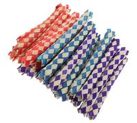 DIYEAH Juguete para Masticar Loros 24 Piezas Trampa para Dedos de Bambú Relleno para Piñatas Accesorios para Cumpleaños Juguetes para Pájaros Pequeños y Medianos Color Color Aleatorio