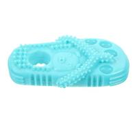 DIYEAH Juguete para Perro Resistente en Forma de Zapatilla Azul de TPR para Masticar y Limpiar Molares, Adecuado para Cachorros en Uso Diario
