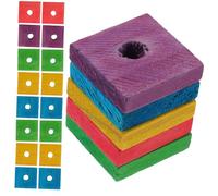 DIYEAH Juguetes Masticables para Loros Chips De Madera Multicolor 100 Piezas para Rechinar Dientes Cuidado Dental para Mascotas Pequeñas