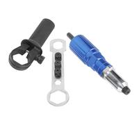 DIYEAH Kit Adaptador de Remachadora Eléctrica para Taladro Cabeza de Aleación de Aluminio y Plástico, Accesorio Fiable para Remachar Metal en Maquinaria y Trabajos de Metal