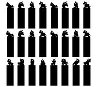 DIYEAH Kit de 24 Piezas de Marcadores y Papel para Rascar Figuras de Animales, Decoración Creativa y Fomento del Interés Dibujo Niñas