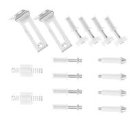 DIYEAH Kit de Bisagras de Pivote para Puertas Plegables de Hierro con Soporte Inferior y Herrajes para Maximizar Espacio en Puertas Corredizas de Armario