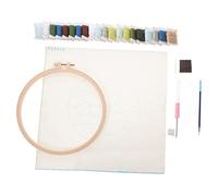 DIYEAH Kit de Bordado Punch Needle para Adultos y Materiales DIY con Herramientas Tela y Aguja para Principiantes Manual Completo para Proyectos de Punto de Cruz
