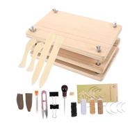 DIYEAH Kit de Encuadernación de Libros de Madera para Restauración de Antiguos Prensa Ligera y para Proyectos de Bricolaje y Conservación Cultural para Manualidades y Reparación de Libros