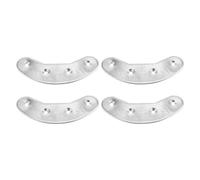 DIYEAH Kit de Reparación de Zapatos 2 Pares de Protectores de Talón de Hierro en Color Plata, Placas Metálicas Antidesgaste para Calzado de Hombre, Ideales para Senderismo y Reparaciones