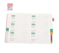 DIYEAH Libreta de Contraseñas Pequeña B6 con Pestañas Alfabéticas Agenda de Direcciones Recargable para Personas Mayores Material de Oficina para Registro Seguro de Sitios Web y