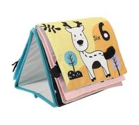 DIYEAH Libro de Educativo para Bebés con Espejo Interactivo Diseño de Animales Multisensorial Juguete de Desarrollo Temprano para Estimulación Visual y Creativa Resistente y Seguro para