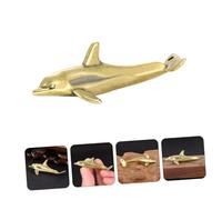 DIYEAH Llavero de Latón con Colgante Forma Delfín Vintage Adorno DIY para Manualidades y Joyería Decoración Resistente para Oficina y Hogar Regalo Original para Eventos Especiales