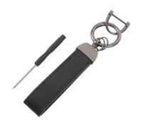 DIYEAH Llavero Metálico para Coche con Colgante, Negro, Aleación de Zinc
