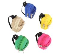 DIYEAH Llavero Monedero Mochila Mini de Nylon Cremallera para Decorar Llaves y Proteger Monedas, Accesorio Funcional y Decorativo para Bolso y Uso Diario Color Aleatorio