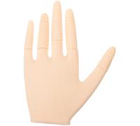 DIYEAH Mano de Práctica para Uñas Dedos Articulados en Silicona, Herramienta para Entrenamiento de Manicura y Aplicación de Gel en Entornos Educativos y Profesionales