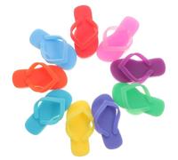 DIYEAH Marcadores de Copas de Vino de Silicona Forma de Zapatilla 9 Piezas Identificadores Reutilizables para Bebidas y Decoraciones de Fiestas Ideales para Hogar y Reuniones