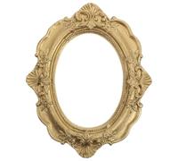 DIYEAH Marco de Fotos Vintage Estilo Europeo de Yeso Texturizado, Mini Marco Decorativo Azul Cian para Exhibición y Accesorios Fotográficos, Adorno Multifuncional para Escritorio