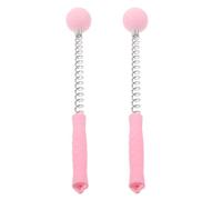 DIYEAH Martillo de Masaje Manual Bola de Resorte para Piernas y Brazos, Alivia la Tensión Muscular y Reduce la Fatiga, 2 Piezas Color Rosa para Oficina y Largas Jornadas