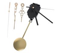 DIYEAH Mecanismo Reloj DIY con Péndulo Metálico Kit de Repuesto y Silencioso Compatible con Reloj Pared y Reparación Manual