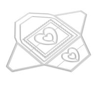 DIYEAH Metal Cutting Dies Background Frame Carbon Steel Craft Die-cuts For Scrapbooking Card Making DIY Album Thin Paper Metal Sheets