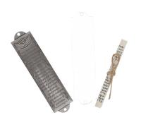 DIYEAH Mezuzah de Metal Artesanal con Pergamino Decoración Religiosa para Puerta del Hogar Diseño Retro Antiguo Símbolo de Fe y Tradición para Interiores