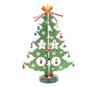 DIYEAH Mini Árbol de Navidad Decorativo de Madera Adorno Hogar para Mesa de Escritorio Árbol de Navidad Pequeño para Festivales