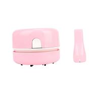 DIYEAH Mini Aspiradora Inalámbrica Portátil Rosa Limpiador de Escritorio y Colector de Polvo para Hogar Oficina y Elegante