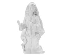 DIYEAH Mini Estatua de la Virgen María: Figura católica Blanca para altares domésticos y escritorios. Escultura Religiosa de Nuestra Señora de Las Gracias para comunión y Bautismo.