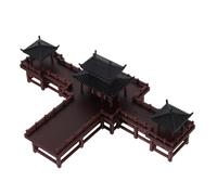 DIYEAH Mini Pavilion Fish Tank Statue Chinese Ancient Architecture Model Aquarium Bonsai Ornament For Zen Garden Micro Landscape