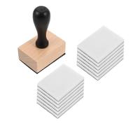 DIYEAH Mini Set de Herramientas para Manualidades con Esponjas Planas Cuadradas Mango de Madera Cómodo Diseño Único para y Coloreado Dibujo y Proyectos Diy