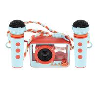 DIYEAH Minialtavoz de Karaoke con micrófono, inalámbrico y con cordón para Cantar, Disfrutar en casa y al Aire Libre.