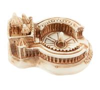 DIYEAH Modelo Decorativo Mini Basílica de San Pedro en Resina Estatua Arquitectónica Romana Pequeña para Decoración del Hogar y Oficina Accesorio Coleccionable Adecuado para Sala y