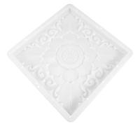 DIYEAH Molde de Ladrillos para Pavimento de Jardín Estilo Chino 40x40x3 Cm, Molde de Cemento Plástico Reutilizable para Senderos y Patios, Herramienta DIY para Pavimentación Exterior