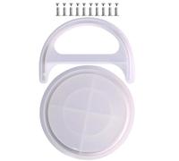 DIYEAH Molde de Silicona para Cubos de Almacenamiento Manija Diseño Flexible y Duradero para Manualidades y Organización Color Transparente 1