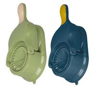 DIYEAH Molde para Hacer Dumplings 2 Piezas Manuales Azul y Verde, Herramienta para Prensar Masa y Envolver Empanadillas, Prensa Portátil para Masa Hervida, Utensilio de Cocina para Hogar
