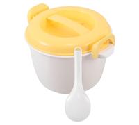DIYEAH Olla Arrocera para Microondas Multifuncional de 1.8l de Plástico Fácil de Limpiar para Cocinar Arroz y Verduras en Cocinas Pequeñas y Apartamentos
