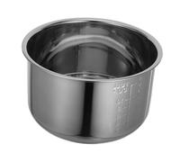 DIYEAH Olla Interior de Acero Inoxidable Olla Arrocera con Base Reforzada Recambio Multifunción para Cocina Doméstica Apta para Cocción Uniforme y Duradera