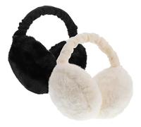 DIYEAH Orejeras Cálidas de Invierno para Hombres y Mujeres, de Felpa y Abs, Protegen Completamente los Oídos, Ideales para Senderismo y Uso en Interiores, Pack de 2 Piezas