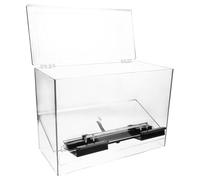 DIYEAH Organizador de Pajitas Acrílico Transparente, Dispensador Compacto para Almacenamiento de Paja, Caja Porta Pajitas Pequeña para Fiestas, Restaurantes y Cafeterías, Soporte