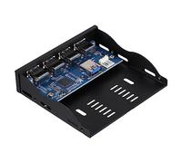 DIYEAH Panel Frontal USB Bahía de Disquete Concentrador USB Metálico Instalación Alta