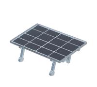DIYEAH Panel Solar Fotovoltaico para Maquetas de Construcción Accesorio de Paisaje Miniatura para Proyectos DIY de Energía Renovable