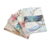 DIYEAH Papel Decorativo Vintage para Scrapbooking Libros de para Diarios y Manualidades Clásicos para Álbumes y Decoración Personalizada