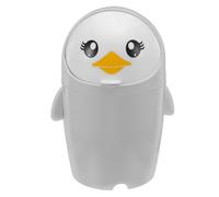 DIYEAH Papelera de Pingüino con Forma de Pinguino Papelera de Mesa Pequeña y Linda de Dibujos Animados para Oficina Baño y Dormitorio