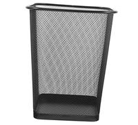 DIYEAH Papelera Metálica Pequeña Negra Para Oficina y Hogar, Cubo De Basura Cuadrado De Alambre Transpirable, Adecuado Para Escritorio y Sala De Trabajo